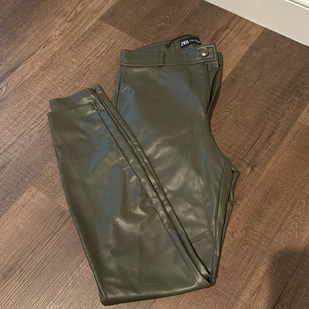 Zara leather pants